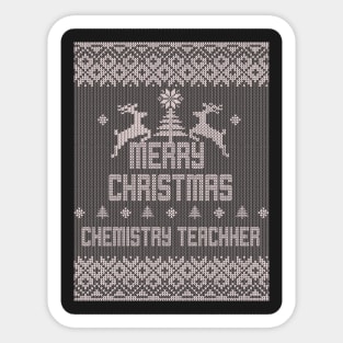 Merry Christmas CHEMISTRY TEACHER Sticker